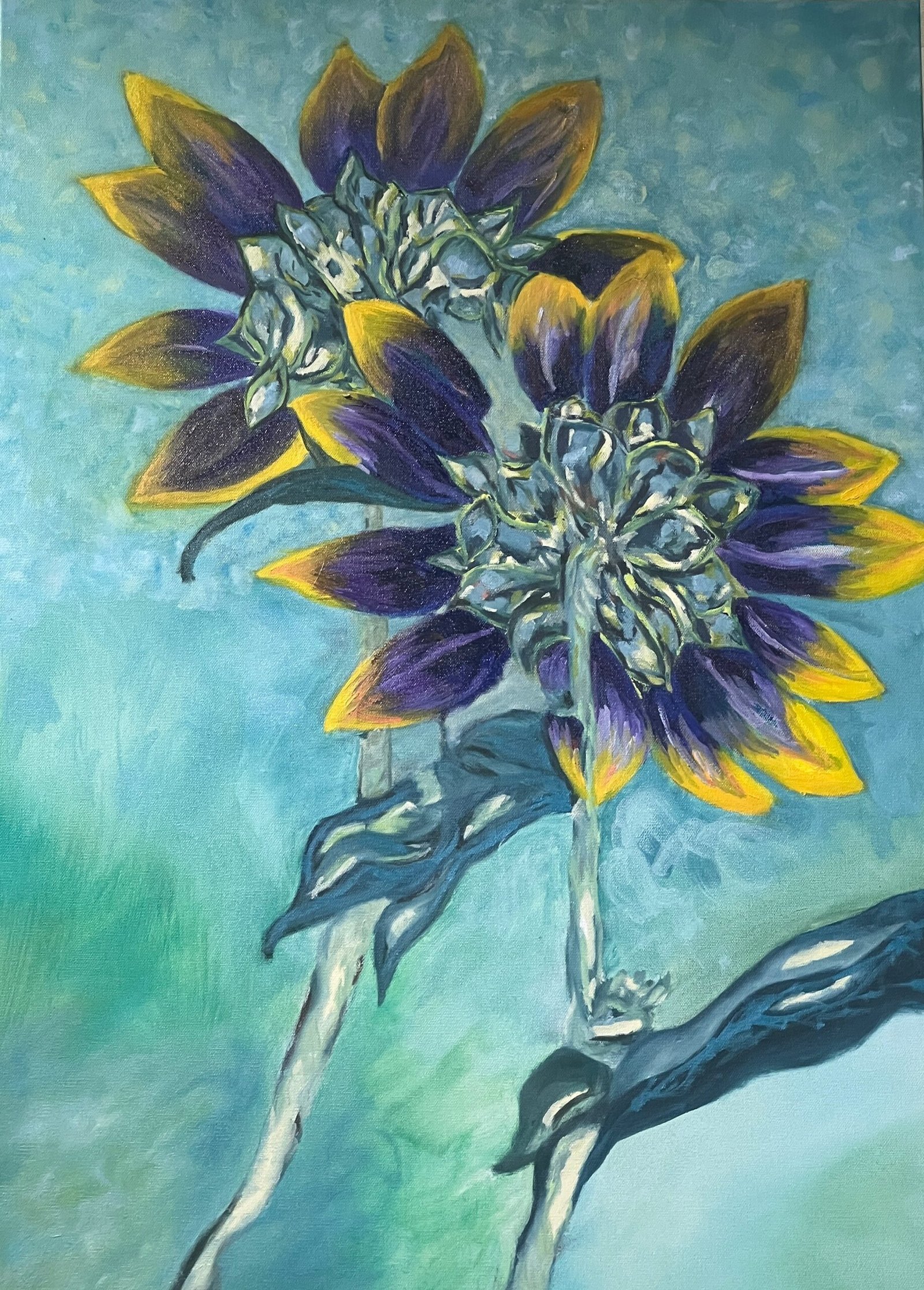 Golden Hour — original oil on canvas by Vandana, Purple Tree Studio