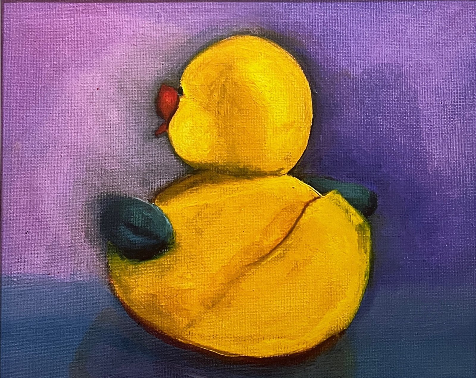Dreaming in Violet — original oil on canvas by Vandana, Purple Tree Studio